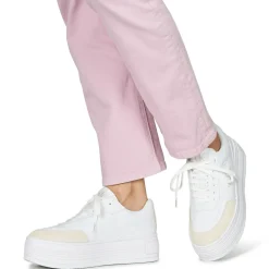 Best Calvin Klein Jeans - BOLD PLATF LOW LACE MIX ML BTW Blanc