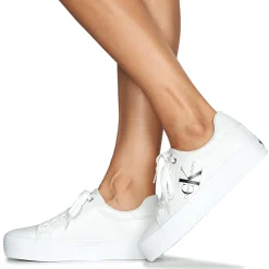 Calvin Klein Jeans - VULC FLATFORM LACEUP Blanc