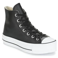 Best Converse - CHUCK TAYLOR ALL STAR LIFT CLEAN LEATHER HI Noir