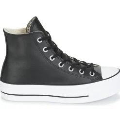 Best Converse - CHUCK TAYLOR ALL STAR LIFT CLEAN LEATHER HI Noir