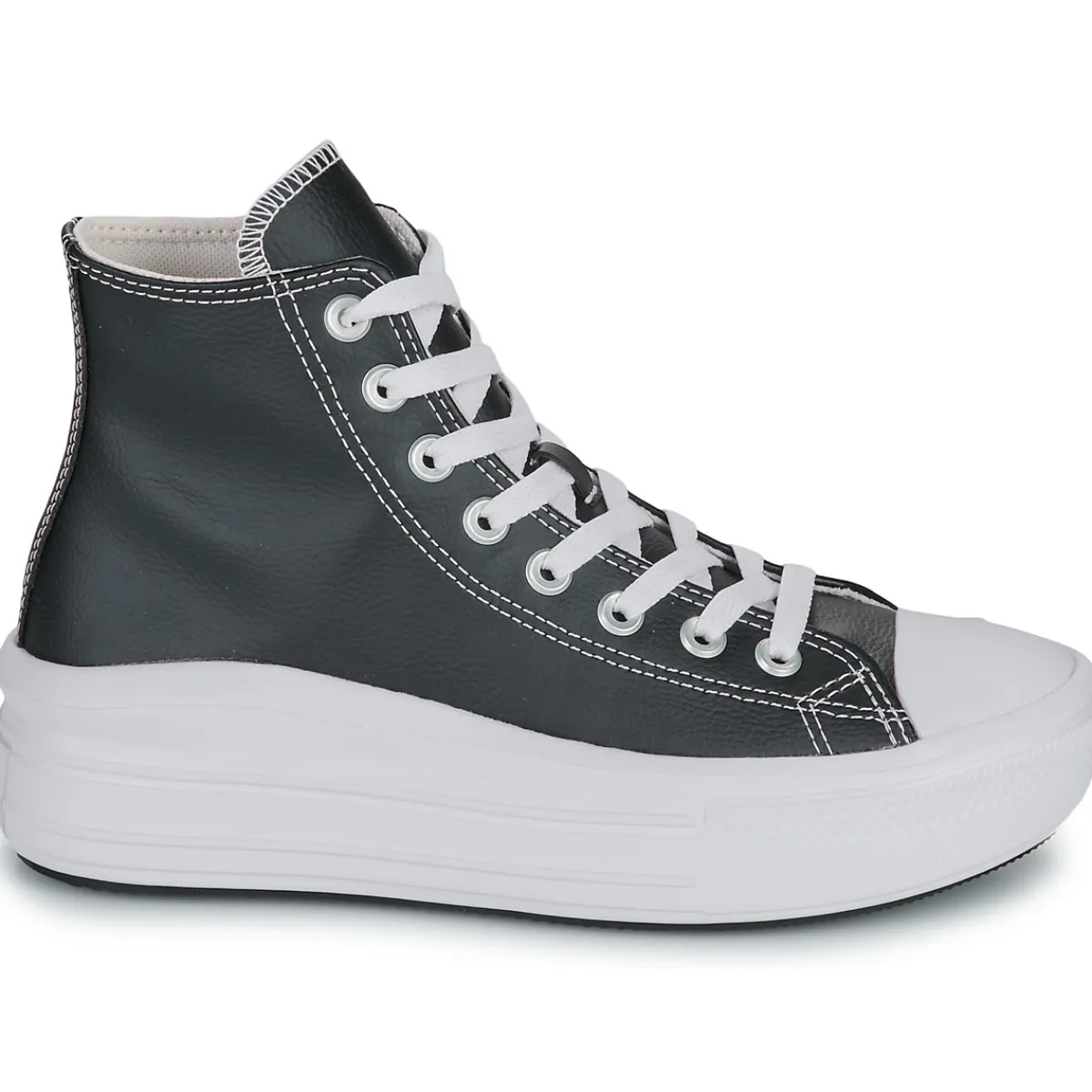 New Converse - CHUCK TAYLOR ALL STAR MOVE PLATFORM LEATHER Noir