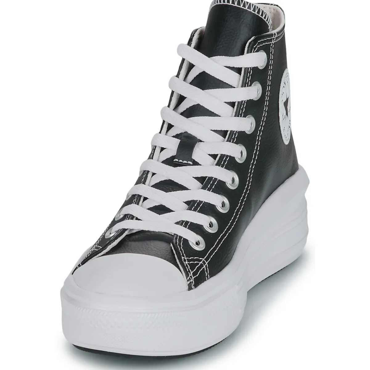 New Converse - CHUCK TAYLOR ALL STAR MOVE PLATFORM LEATHER Noir