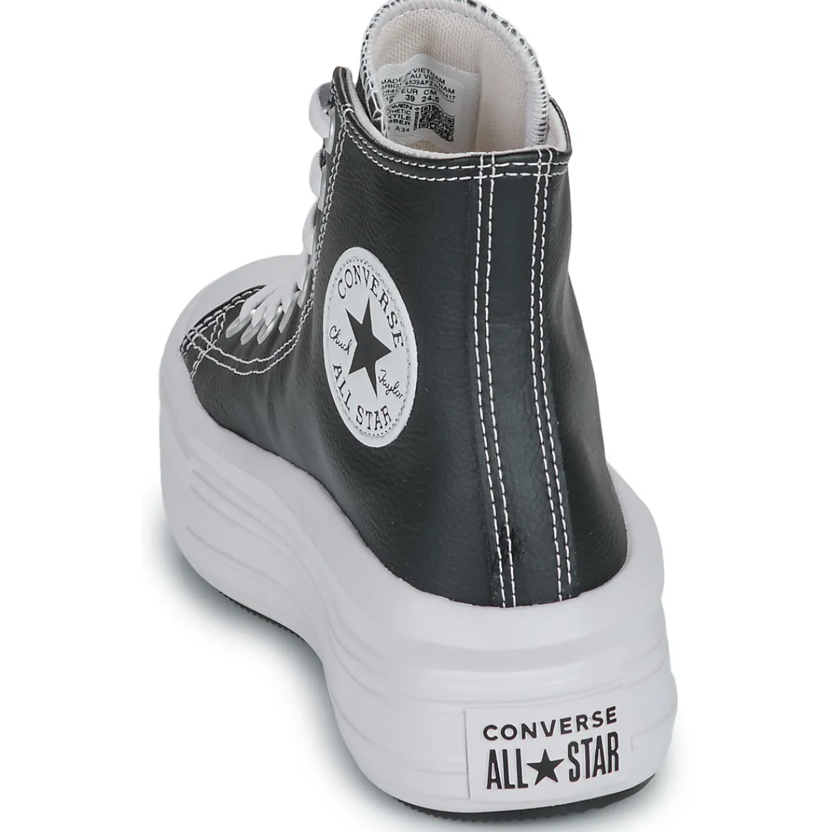 New Converse - CHUCK TAYLOR ALL STAR MOVE PLATFORM LEATHER Noir