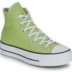 Sale Converse - CHUCK TAYLOR ALL STAR LIFT PLATFORM SEASONAL COLOR Vert