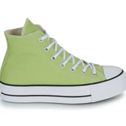 Sale Converse - CHUCK TAYLOR ALL STAR LIFT PLATFORM SEASONAL COLOR Vert