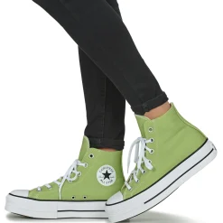 Sale Converse - CHUCK TAYLOR ALL STAR LIFT PLATFORM SEASONAL COLOR Vert