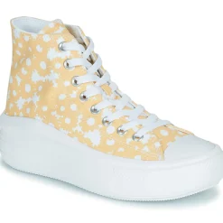 Online Converse - CHUCK TAYLOR ALL STAR MOVE FLORAL PLATFORM LO-FI CRAFT HI Jaune