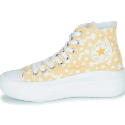 Online Converse - CHUCK TAYLOR ALL STAR MOVE FLORAL PLATFORM LO-FI CRAFT HI Jaune