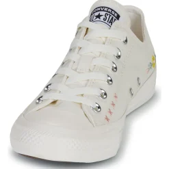 Sale Converse - CHUCK TAYLOR ALL STAR EMBROIDERED FLOWERS Beige