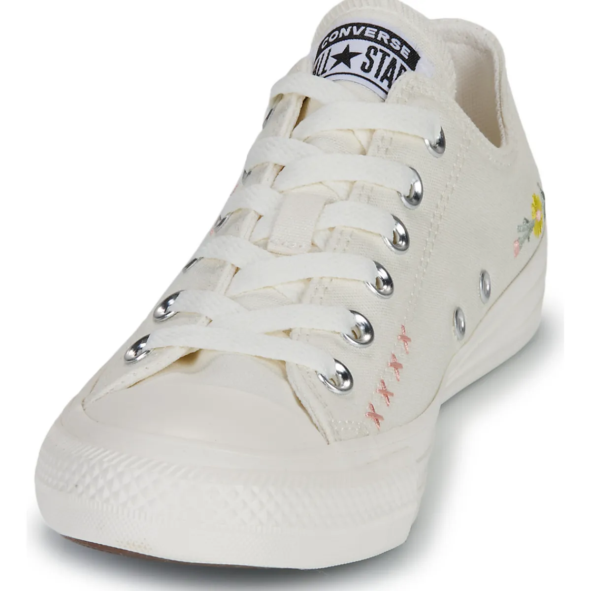 Sale Converse - CHUCK TAYLOR ALL STAR EMBROIDERED FLOWERS Beige