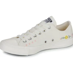 Sale Converse - CHUCK TAYLOR ALL STAR EMBROIDERED FLOWERS Beige