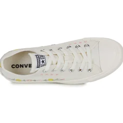 Sale Converse - CHUCK TAYLOR ALL STAR EMBROIDERED FLOWERS Beige