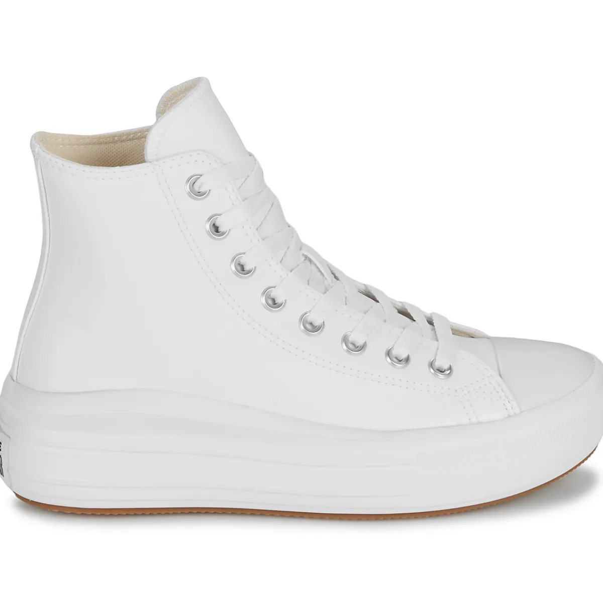 Best Converse - CHUCK TAYLOR ALL STAR MOVE PLATFORM LEATHER Blanc