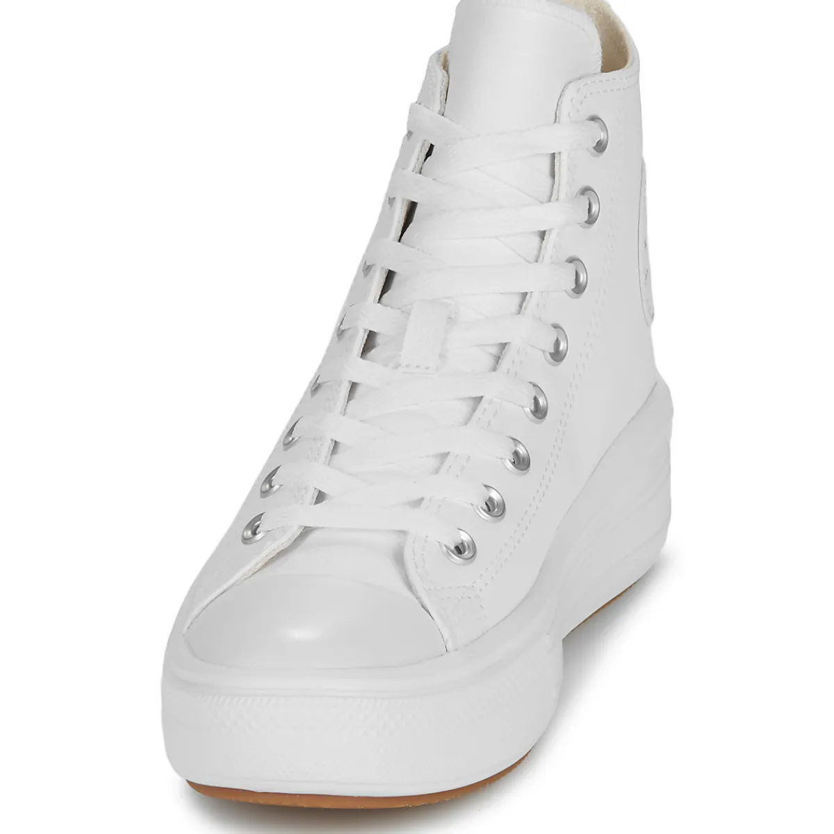 Best Converse - CHUCK TAYLOR ALL STAR MOVE PLATFORM LEATHER Blanc