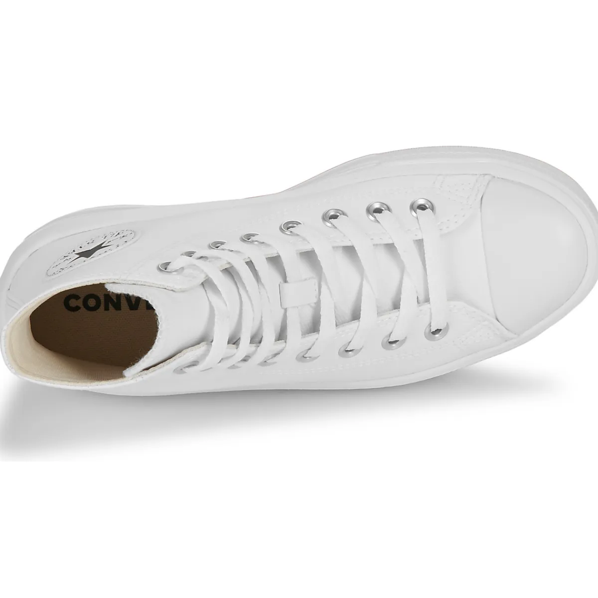 Best Converse - CHUCK TAYLOR ALL STAR MOVE PLATFORM LEATHER Blanc