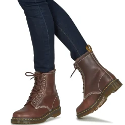 New Dr. Martens - 1460 SERENA DARK BROWN CLASSIC PULL UP Marron