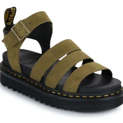 Best Dr. Martens - Blaire Muted Olive Tumbled Nubuck Taupe