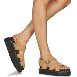 Outlet Dr. Martens - Voss II Sandal Tan Suede Marron