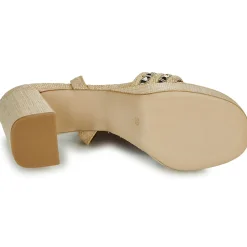 Clearance Exé Shoes - 619-ANCONA-RAFFIA--GOLD Beige