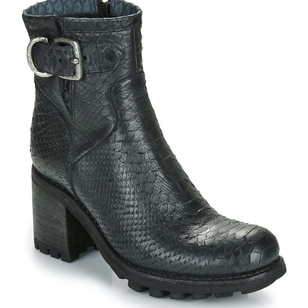 Discount Freelance - JUSTY 7 SMALL GERO BUCKLE Noir