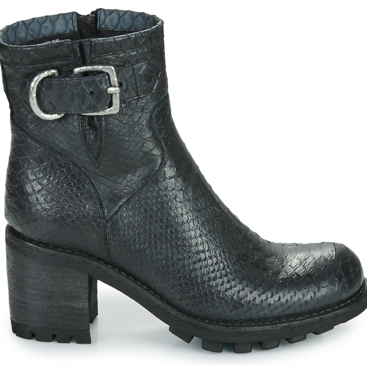 Discount Freelance - JUSTY 7 SMALL GERO BUCKLE Noir