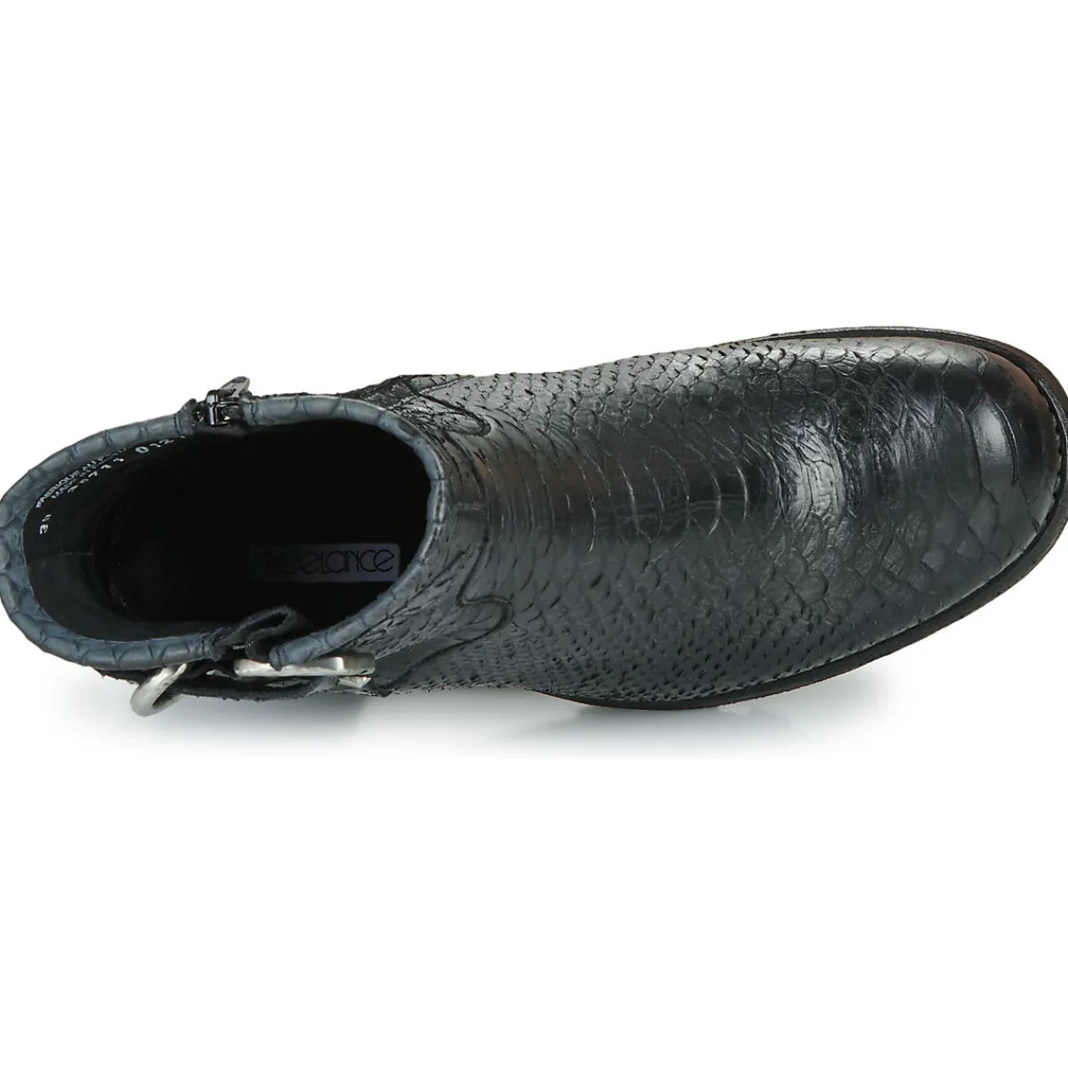 Discount Freelance - JUSTY 7 SMALL GERO BUCKLE Noir