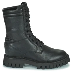 Best Freelance - LUCY COMBAT LACE UP BOOT Noir
