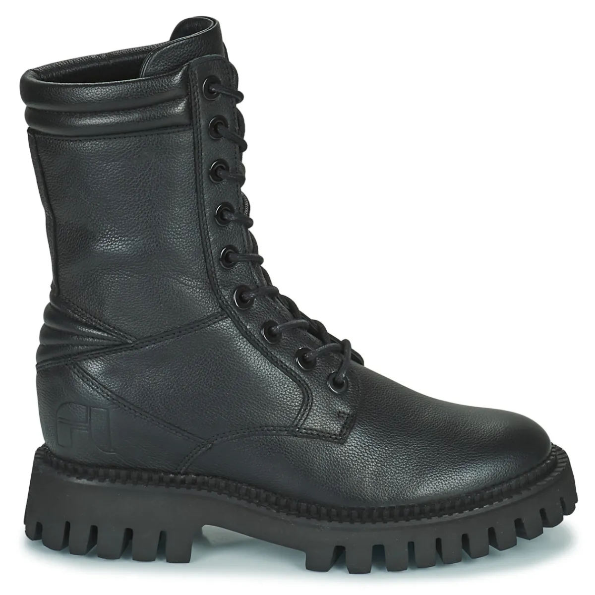 Best Freelance - LUCY COMBAT LACE UP BOOT Noir