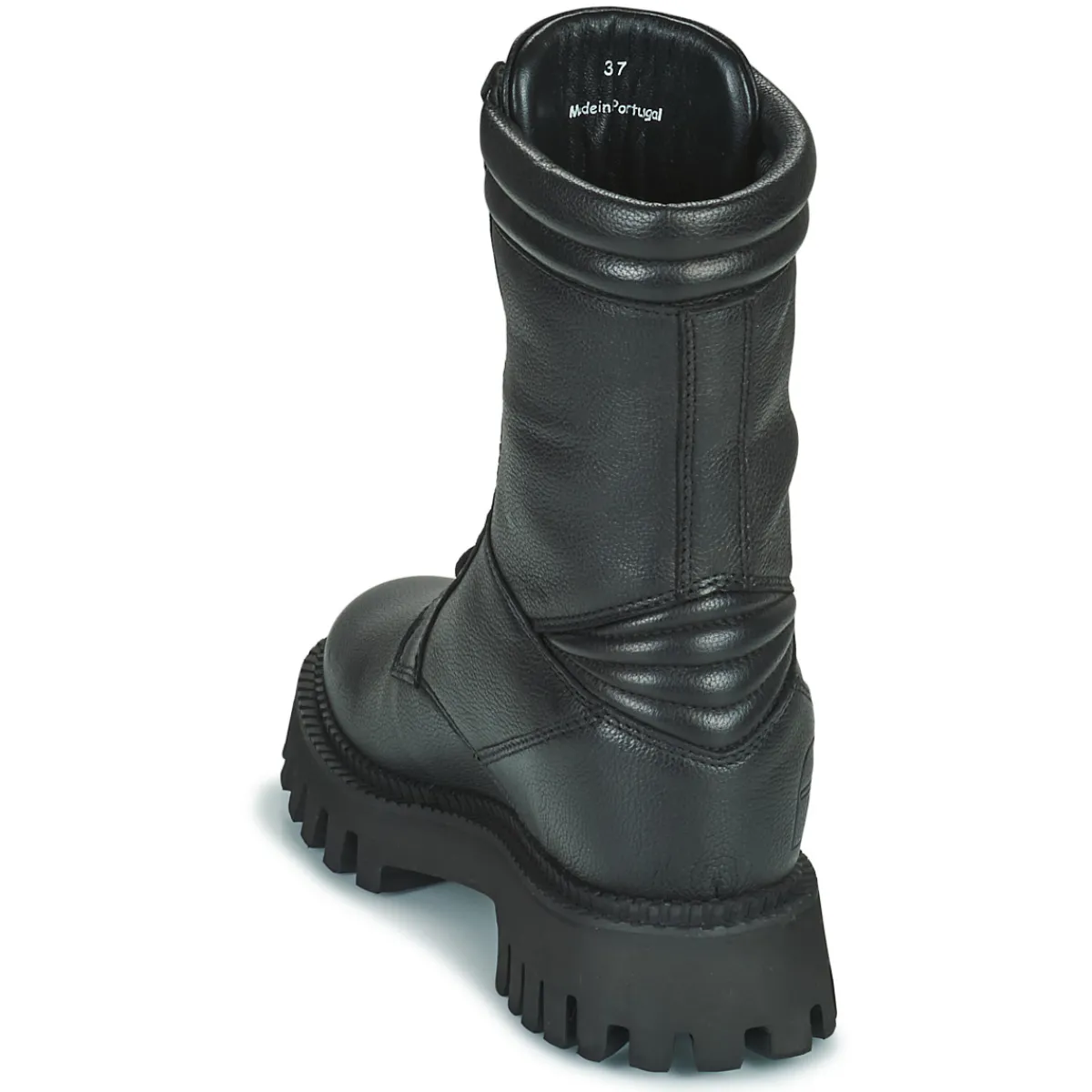 Best Freelance - LUCY COMBAT LACE UP BOOT Noir