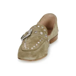 New Fru.it - 8679-586-CUOIO-NATURALE-VELOUR-PLANET Kaki