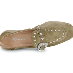New Fru.it - 8679-586-CUOIO-NATURALE-VELOUR-PLANET Kaki