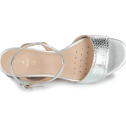 Discount Geox - D NEW ERAKLIA 50 Argenté