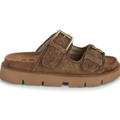 Clearance Mou - BIO SANDAL TWO BUCKLES MONOCHROME Marron