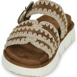 Best Mou - BIO TWO BUCKLES MULTI STITCH Marron