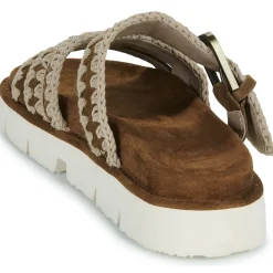 Best Mou - BIO TWO BUCKLES MULTI STITCH Marron