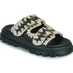 Best Mou - EVA ONE-PIECE SLIDE TWO-BUCKLE Noir