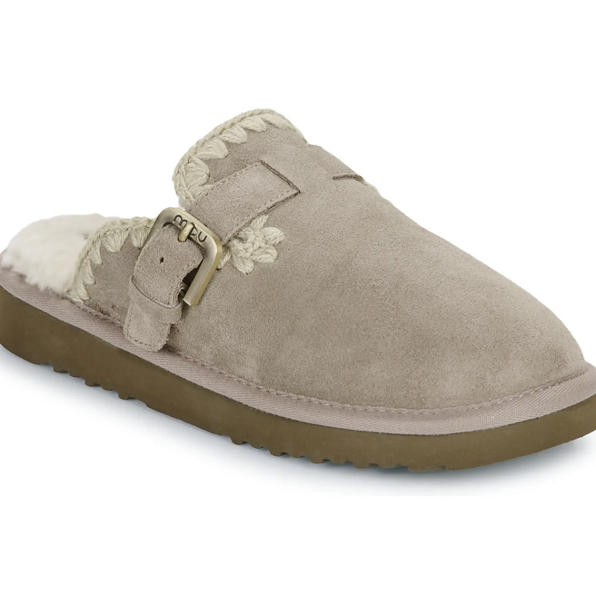 Best Mou - SUEDE SHEEPSKIN CLOG ESKIMO Gris