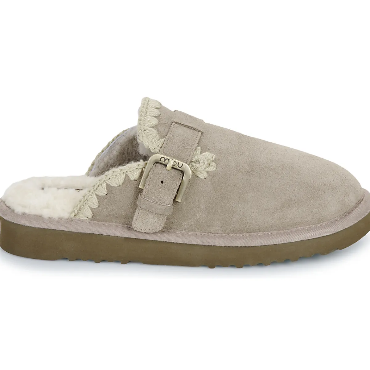 Best Mou - SUEDE SHEEPSKIN CLOG ESKIMO Gris