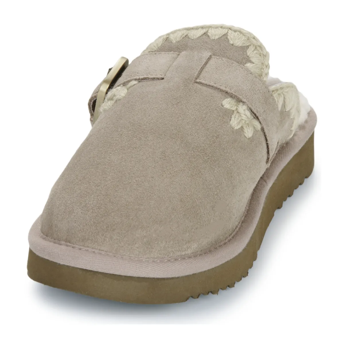 Best Mou - SUEDE SHEEPSKIN CLOG ESKIMO Gris