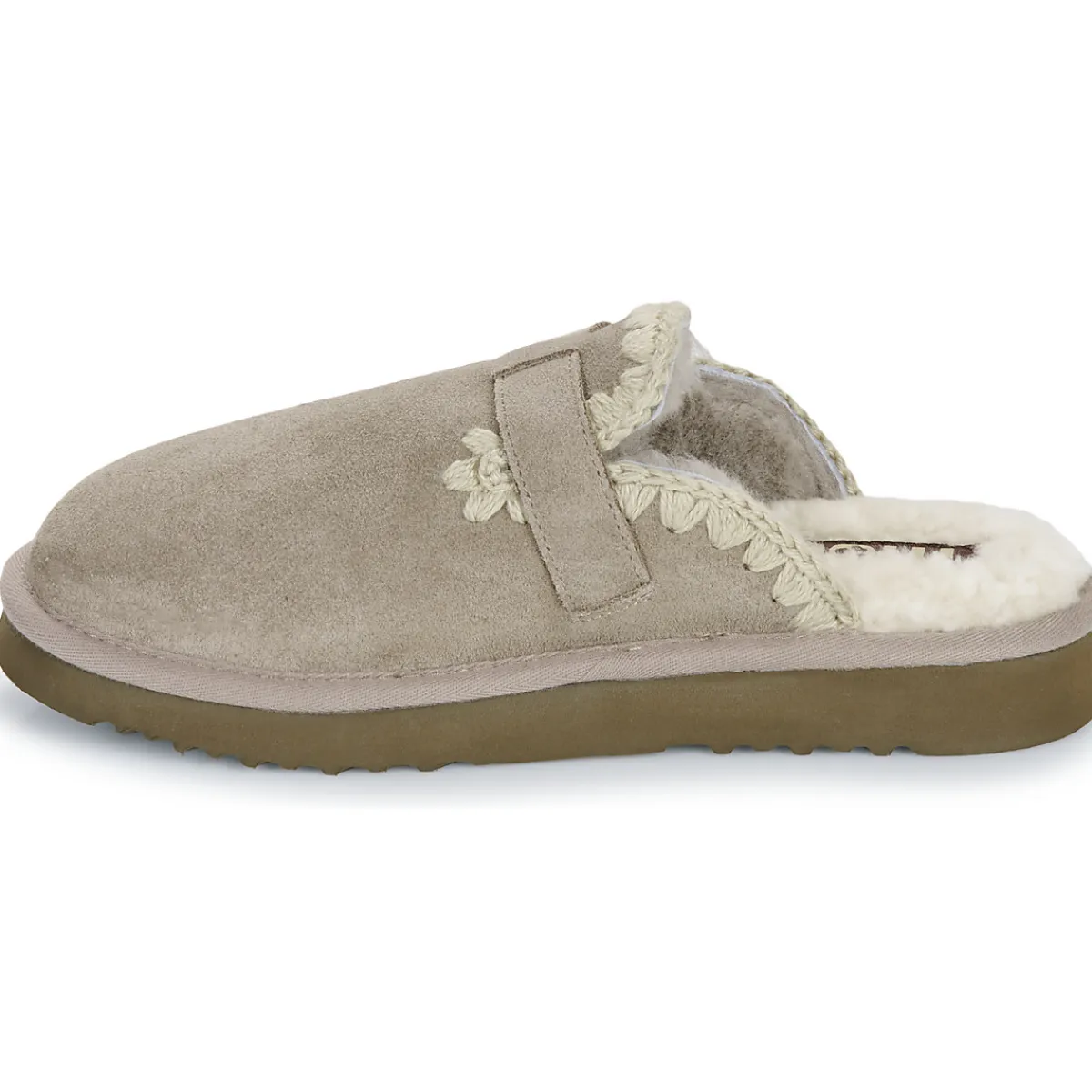Best Mou - SUEDE SHEEPSKIN CLOG ESKIMO Gris
