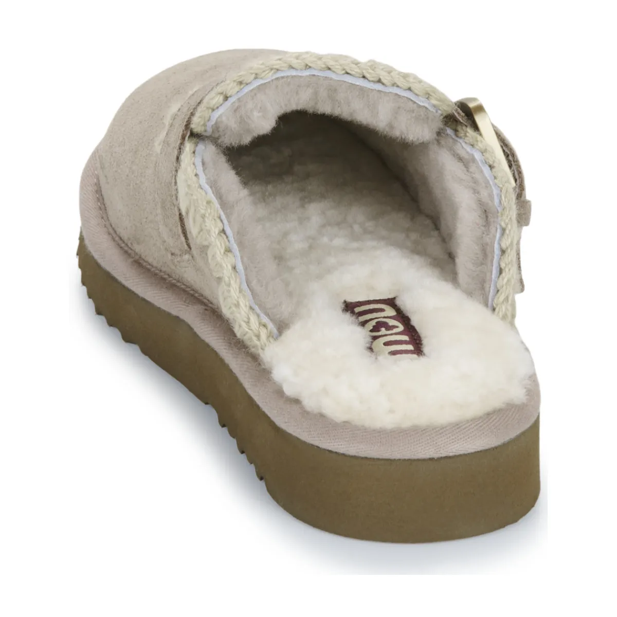 Best Mou - SUEDE SHEEPSKIN CLOG ESKIMO Gris