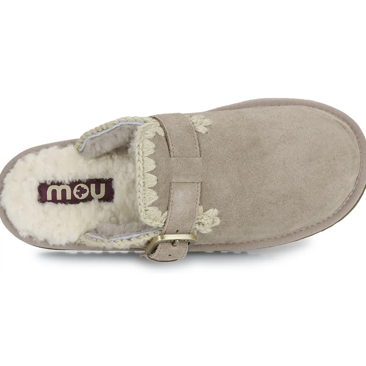 Best Mou - SUEDE SHEEPSKIN CLOG ESKIMO Gris