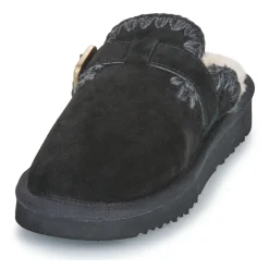 Discount Mou - SUEDE SHEEPSKIN CLOG ESKIMO Noir