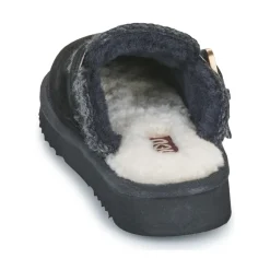 Discount Mou - SUEDE SHEEPSKIN CLOG ESKIMO Noir