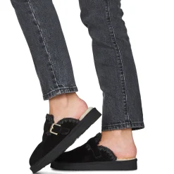 Discount Mou - SUEDE SHEEPSKIN CLOG ESKIMO Noir