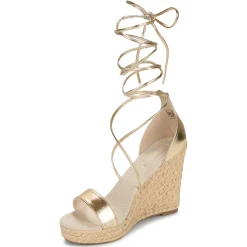 Only - ONLAMELIA-17 PU FOIL WRAP WEDGE HEEL Doré