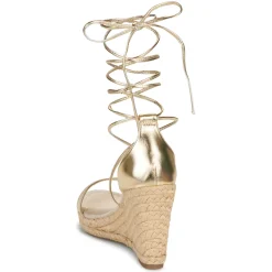 Only - ONLAMELIA-17 PU FOIL WRAP WEDGE HEEL Doré