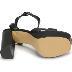 Clearance Only - ONLAUTUM-3 PU HEELED SANDAL Noir