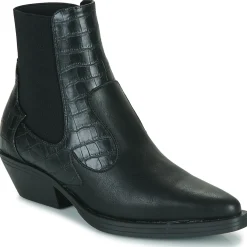 Discount Only - ONLBRONCO-2 SHORT PU COWBOY BOOT Noir