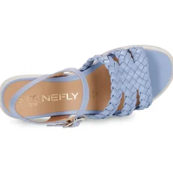 New Stonefly - PARKY 16 EMBOSSED S./NAPPA LTH Bleu